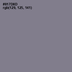 #817D8D - Mountbatten Pink Color Image