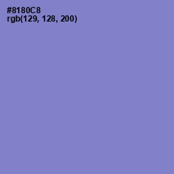 #8180C8 - Chetwode Blue Color Image