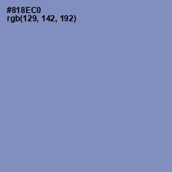 #818EC0 - Chetwode Blue Color Image