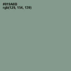 #819A8B - Spanish Green Color Image