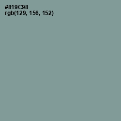 #819C98 - Regent Gray Color Image