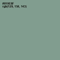 #819E8F - Spanish Green Color Image