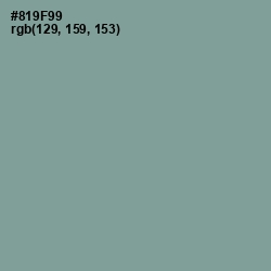 #819F99 - Regent Gray Color Image