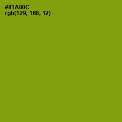 #81A00C - Citron Color Image