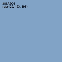 #81A3C6 - Polo Blue Color Image