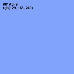 #81A3F9 - Jordy Blue Color Image