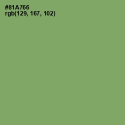 #81A766 - Olivine Color Image