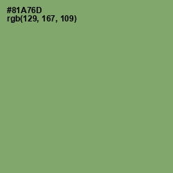 #81A76D - Olivine Color Image