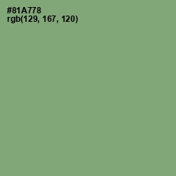 #81A778 - Olivine Color Image