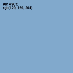 #81A9CC - Polo Blue Color Image