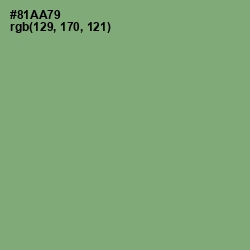 #81AA79 - Olivine Color Image