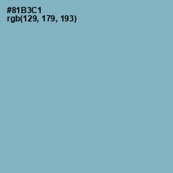 #81B3C1 - Glacier Color Image