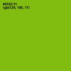 #81BC11 - Citron Color Image