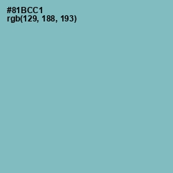 #81BCC1 - Glacier Color Image