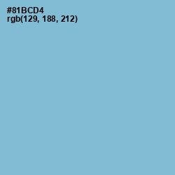 #81BCD4 - Glacier Color Image