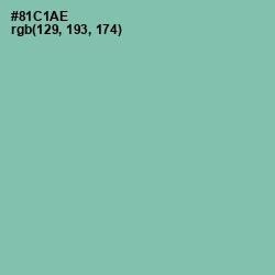 #81C1AE - Vista Blue Color Image