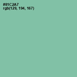 #81C2A7 - Vista Blue Color Image