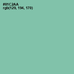 #81C2AA - Vista Blue Color Image