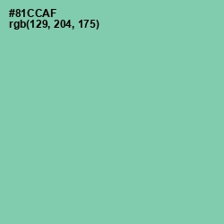 #81CCAF - Vista Blue Color Image