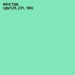 #81E7BA - Algae Green Color Image