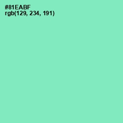 #81EABF - Algae Green Color Image