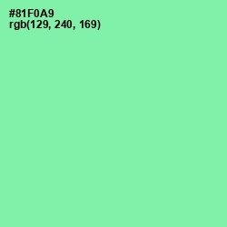 #81F0A9 - Algae Green Color Image