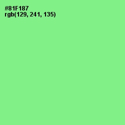 #81F187 - Mint Green Color Image