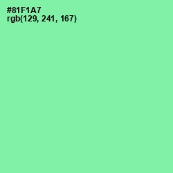 #81F1A7 - Algae Green Color Image