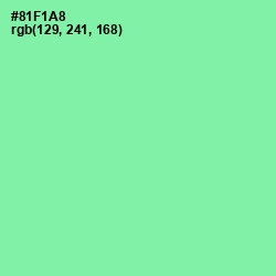 #81F1A8 - Algae Green Color Image