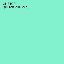 #81F1CE - Riptide Color Image