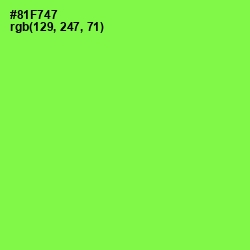 #81F747 - Conifer Color Image