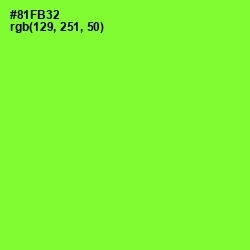 #81FB32 - Green Yellow Color Image