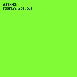 #81FB35 - Green Yellow Color Image