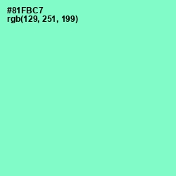 #81FBC7 - Riptide Color Image