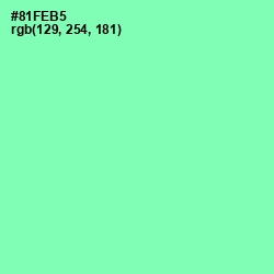 #81FEB5 - Algae Green Color Image