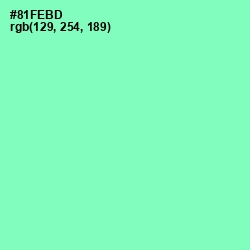 #81FEBD - Algae Green Color Image