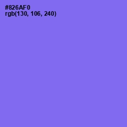 #826AF0 - Medium Purple Color Image