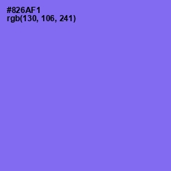 #826AF1 - Medium Purple Color Image