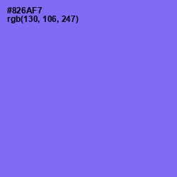 #826AF7 - Medium Purple Color Image