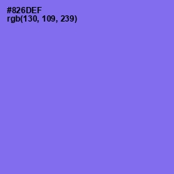 #826DEF - Medium Purple Color Image