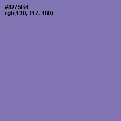 #8275B4 - Purple Mountain's Majesty Color Image