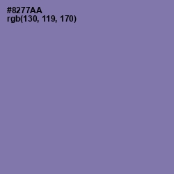 #8277AA - Purple Mountain's Majesty Color Image