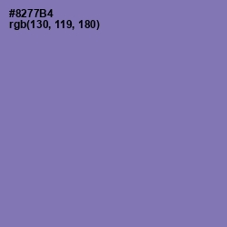 #8277B4 - Purple Mountain's Majesty Color Image