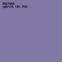 #8278A6 - Purple Mountain's Majesty Color Image