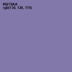 #8278AA - Purple Mountain's Majesty Color Image