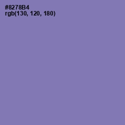 #8278B4 - Purple Mountain's Majesty Color Image