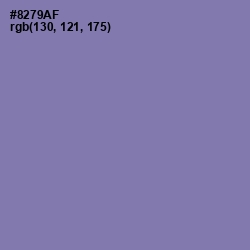 #8279AF - Purple Mountain's Majesty Color Image