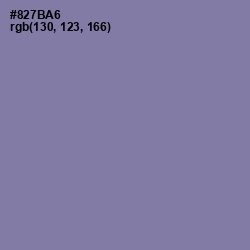 #827BA6 - Lavender Purple Color Image