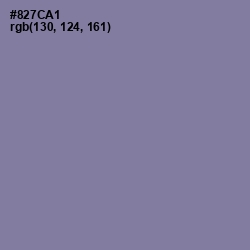 #827CA1 - Lavender Purple Color Image