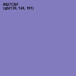 #827CBF - Lavender Purple Color Image
